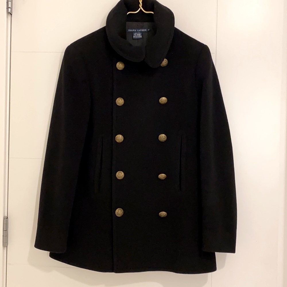 RALPH LAUREN COLLECTION, BLUE LABEL PEA COAT